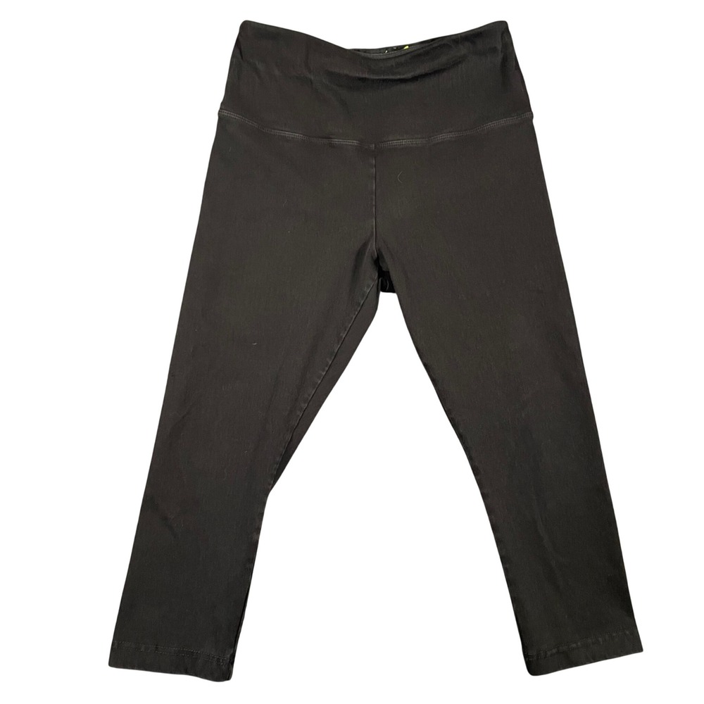 Lysse Black Crop Leggings High Waisted Womens Size Medium Activewear Casual